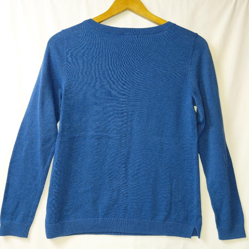 Talbots French‎ Bulldog Sweater Women's Sz Small Petite Dog Cute Pets - Picture 2 of 6